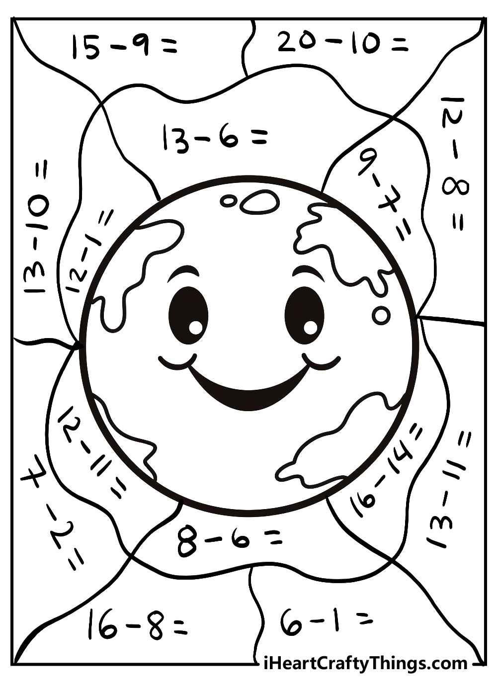 printable math coloring worksheets
