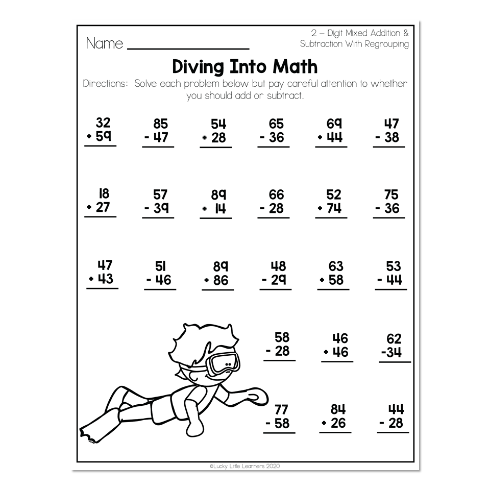 Printable Math Worksheets 2nd Grade