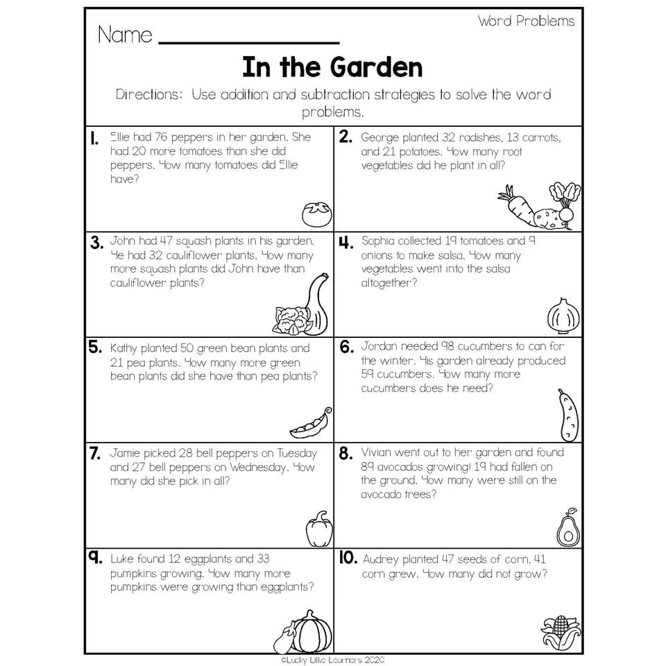 math word problems worksheets