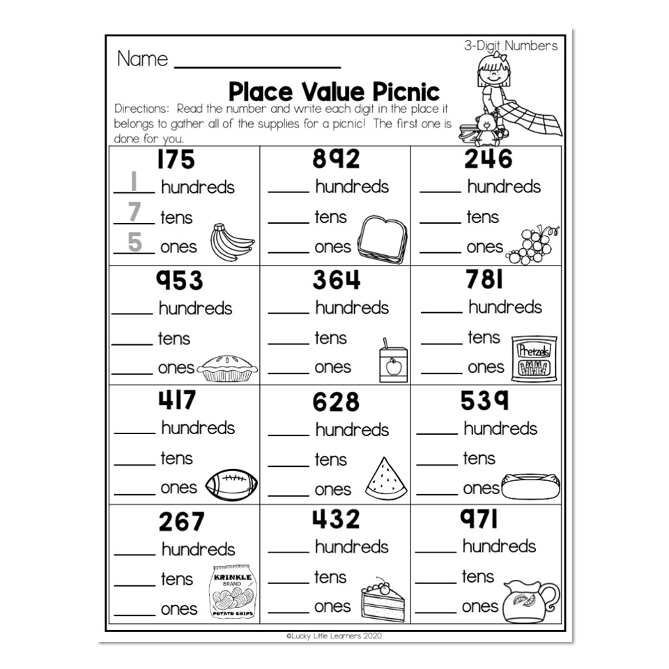 Math Place Value Worksheets