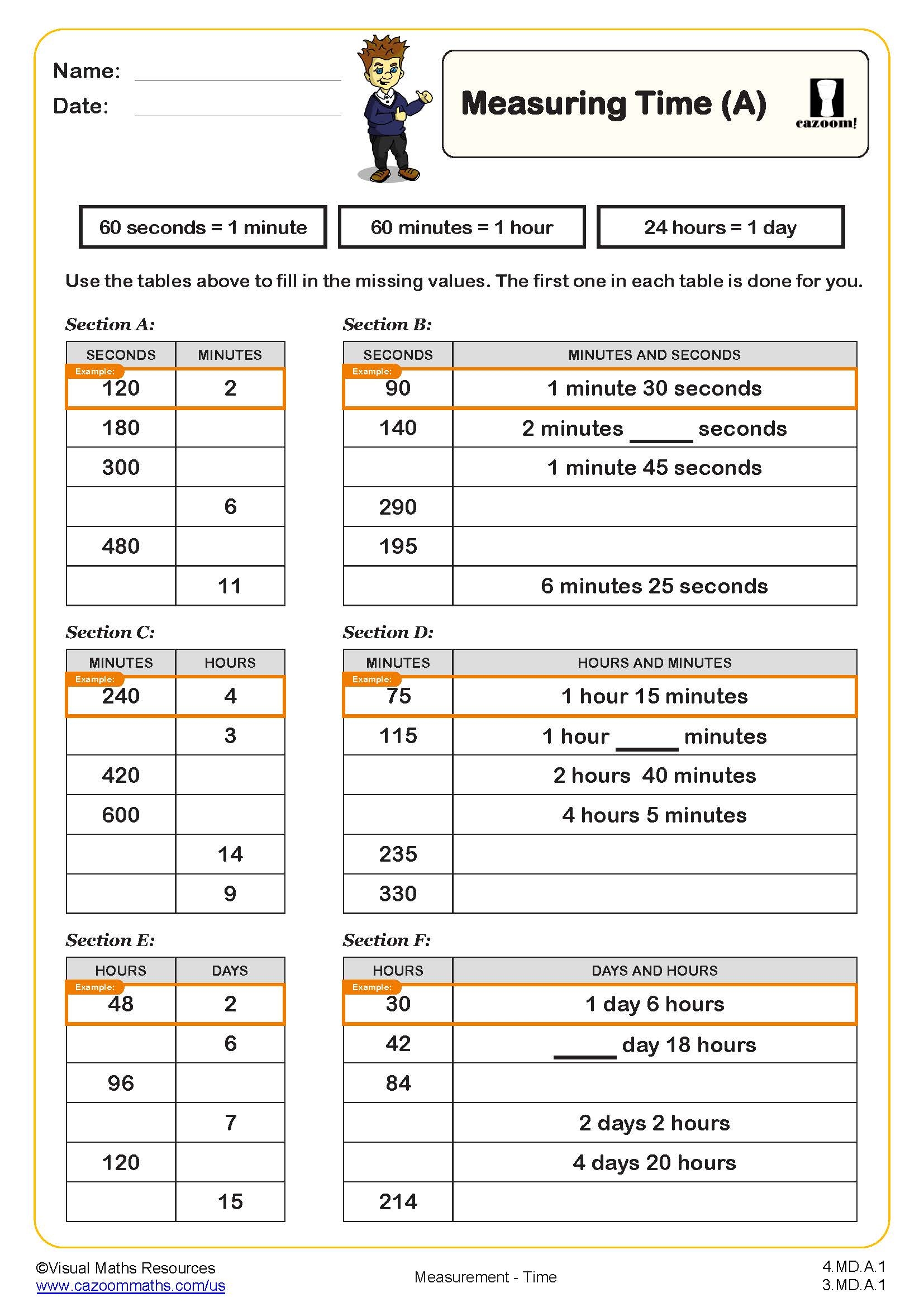free 4th grade math worksheets