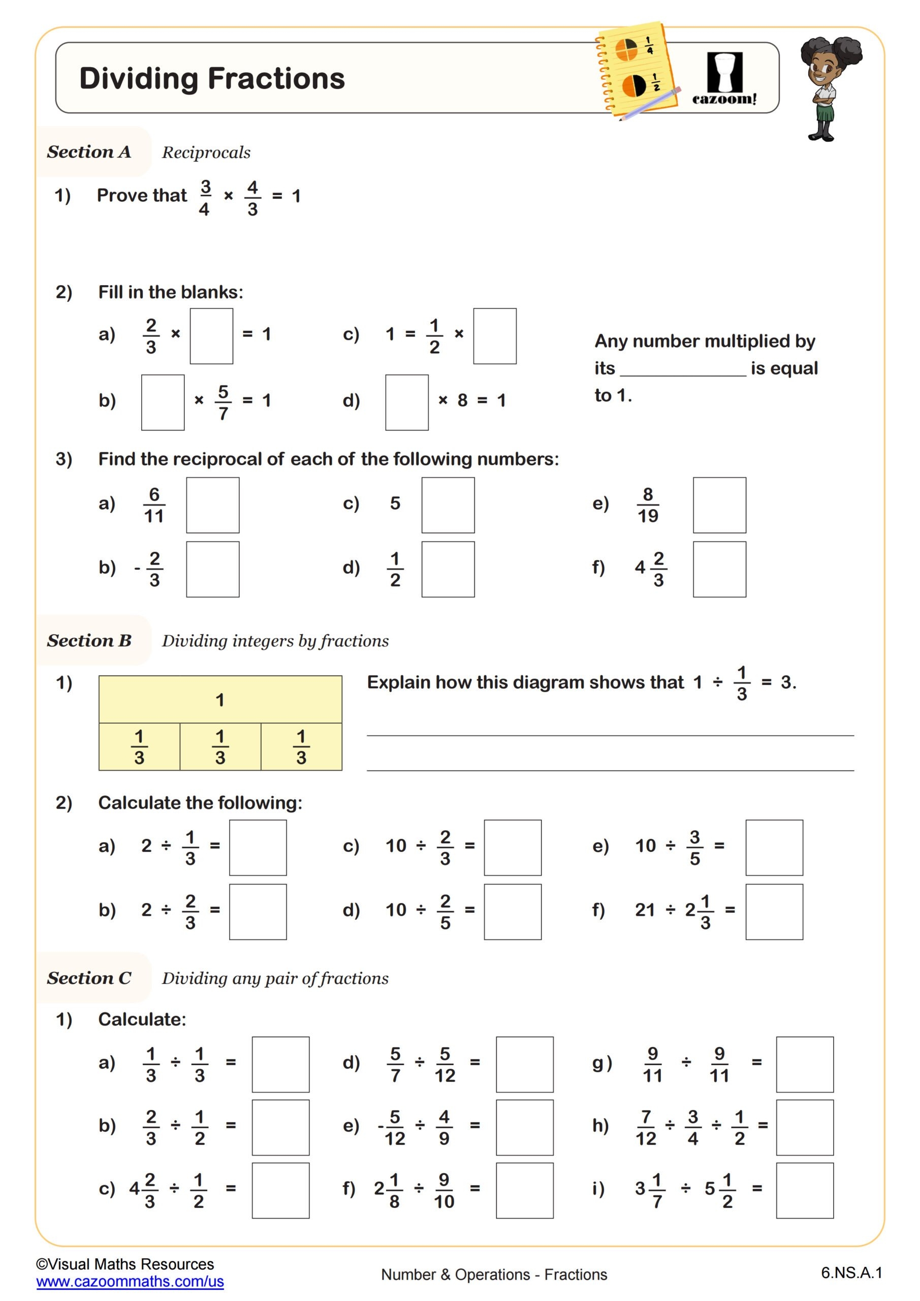 6th Grade Math Review Worksheets