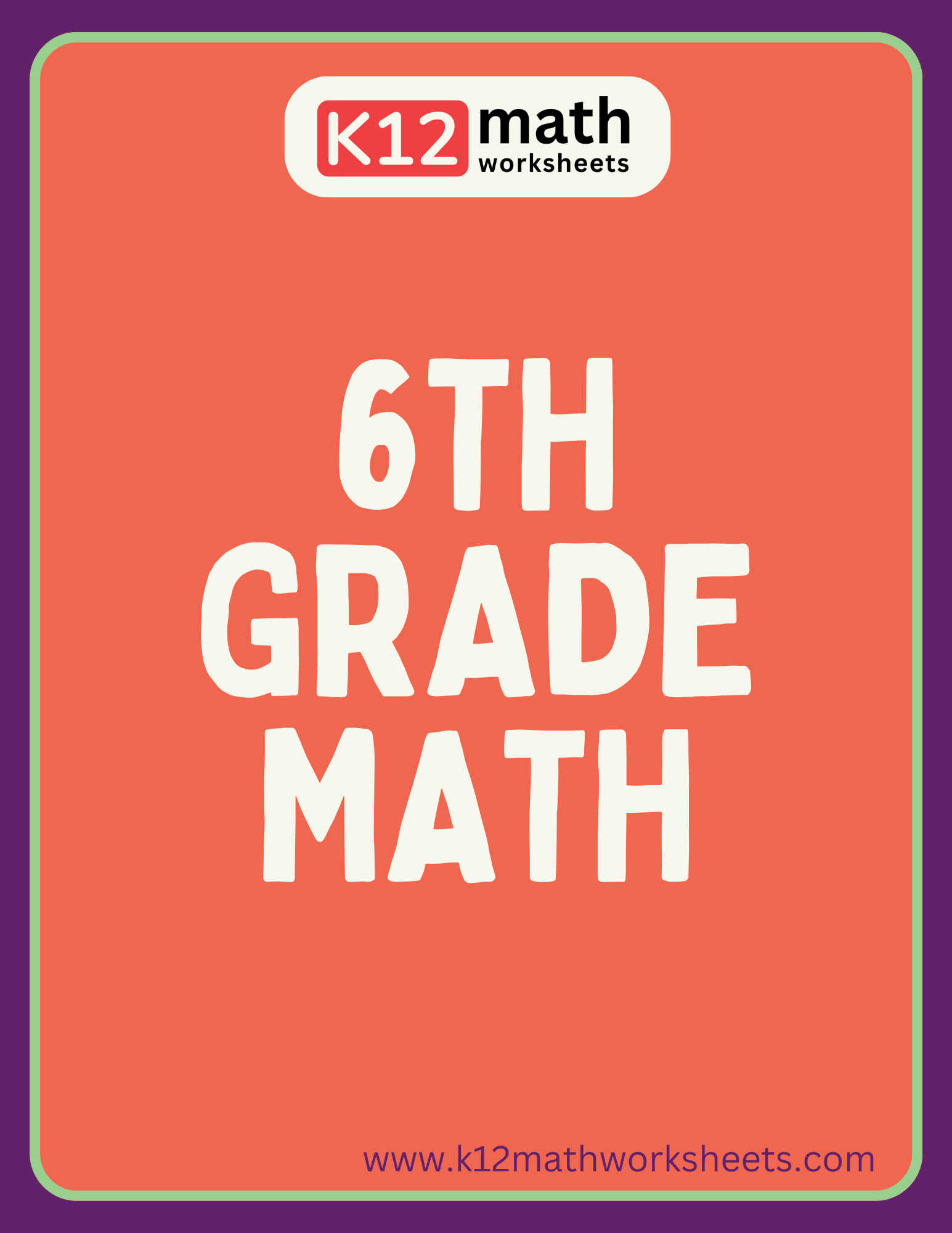 k12 math worksheets 6th grade