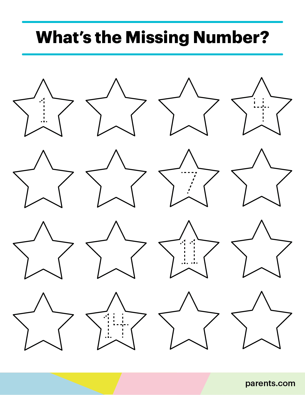 math worksheet for preschoolers