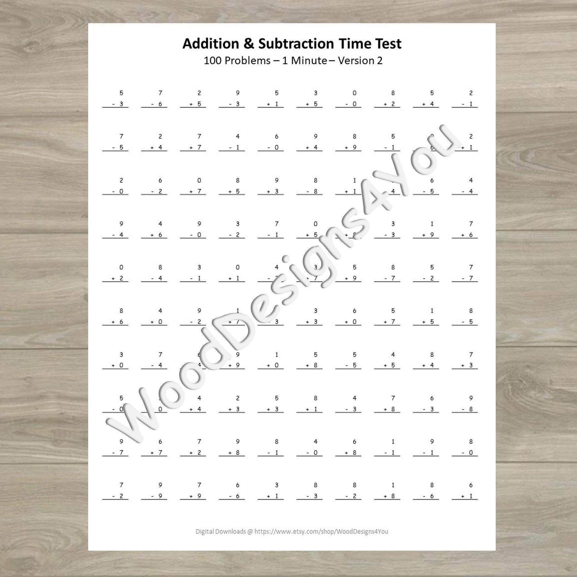 Addition And Subtraction Mixed Worksheets Mad Math Minute First And Second Grade Math Timed Speed Tests Math Facts Drills Etsy Addition And Subtraction Mixed Worksheets Mad Math Minute First And Second Grade Math Timed Speed Tests Math Facts Drills Etsy