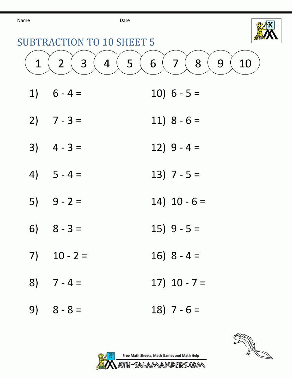Addition And Subtraction Worksheets For Kindergarten Addition And Subtraction Worksheets For Kindergarten