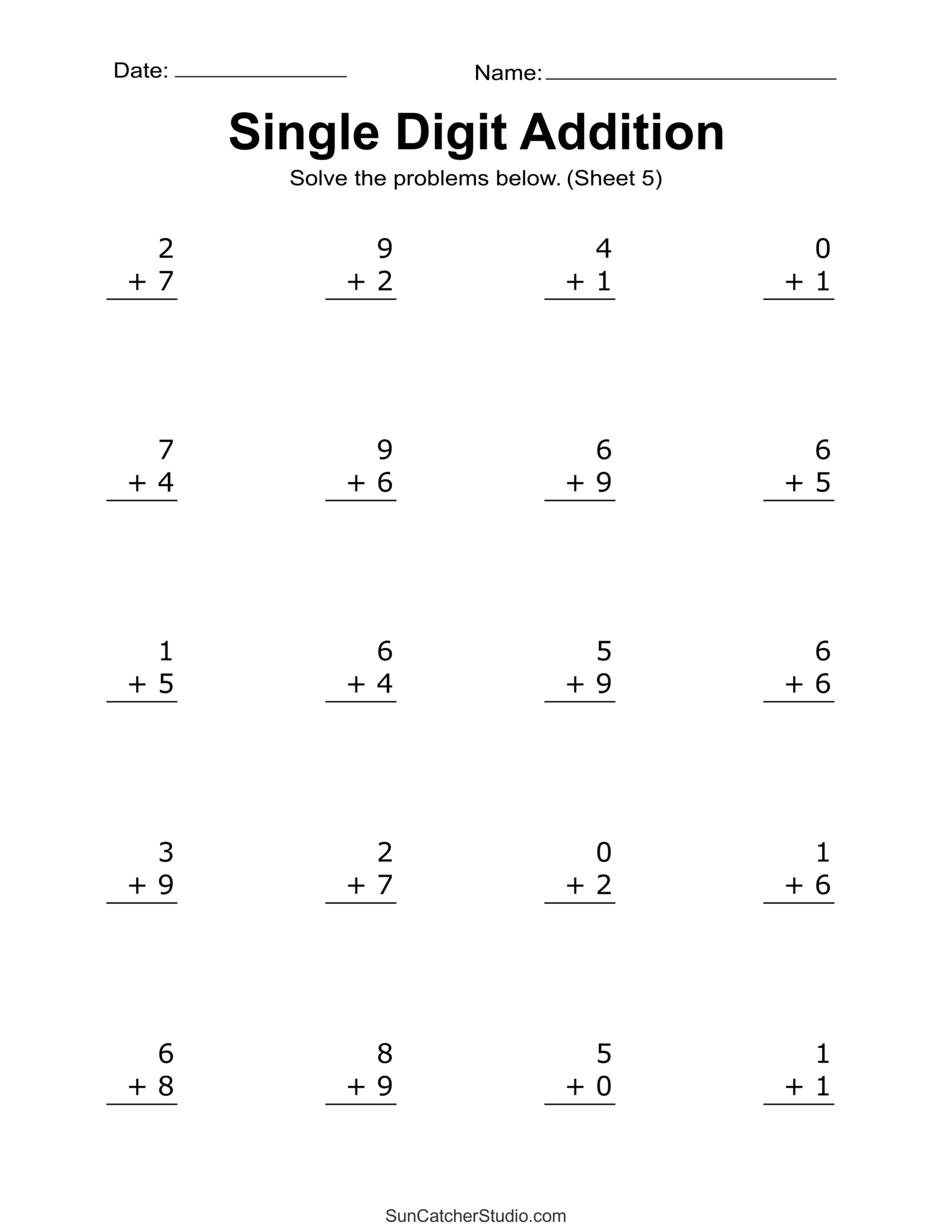 printable math worksheet