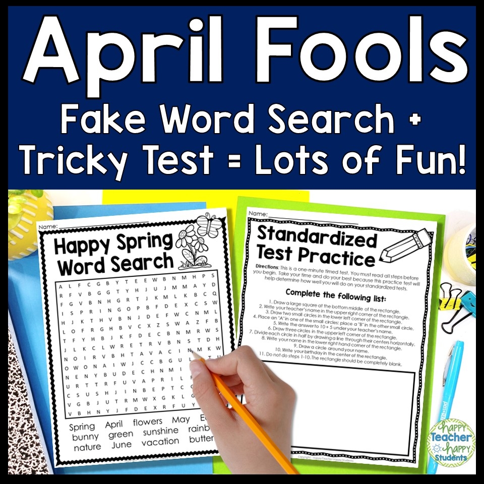 aprils fools math worksheet 4th grade