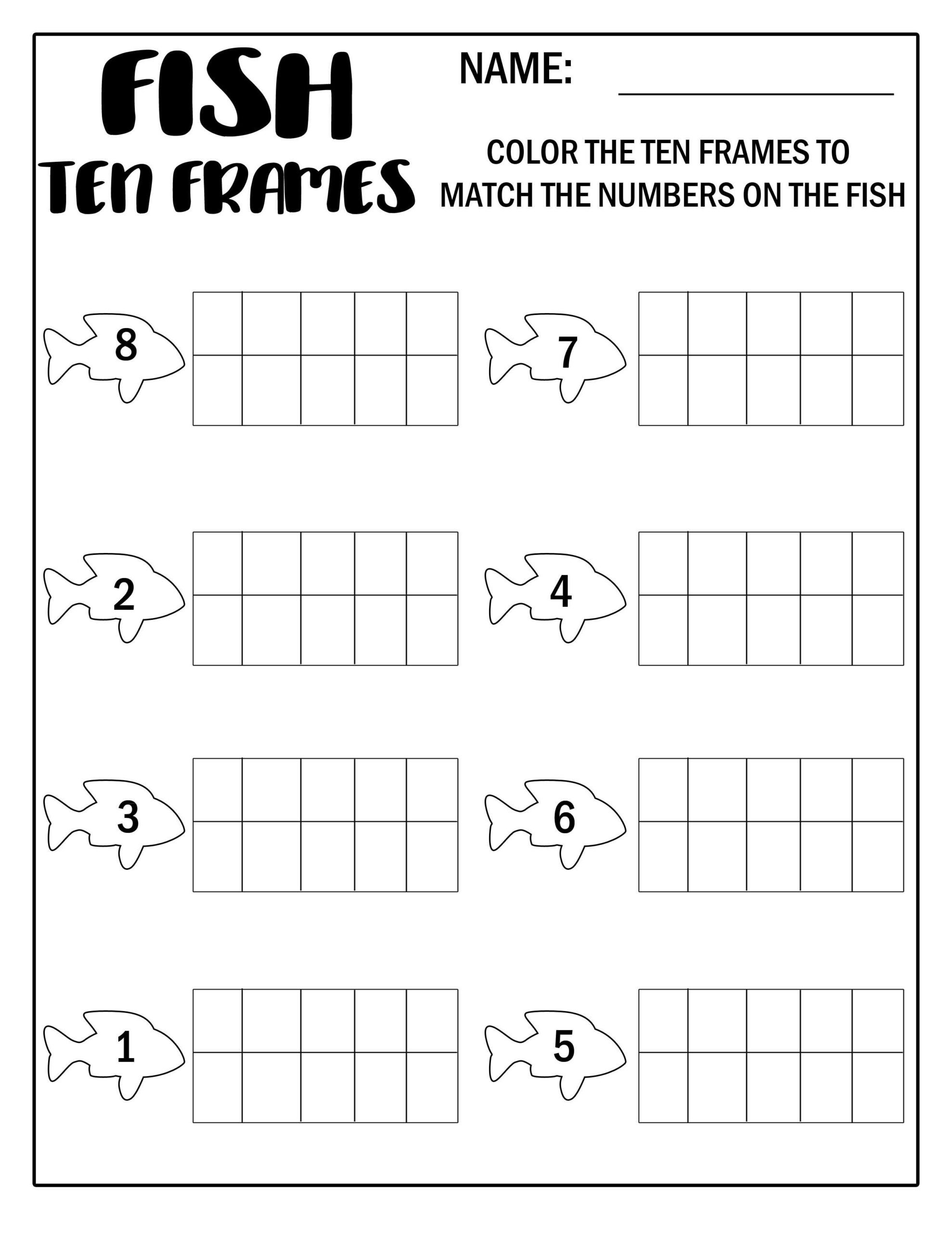 Math Worksheet For Kindergarten