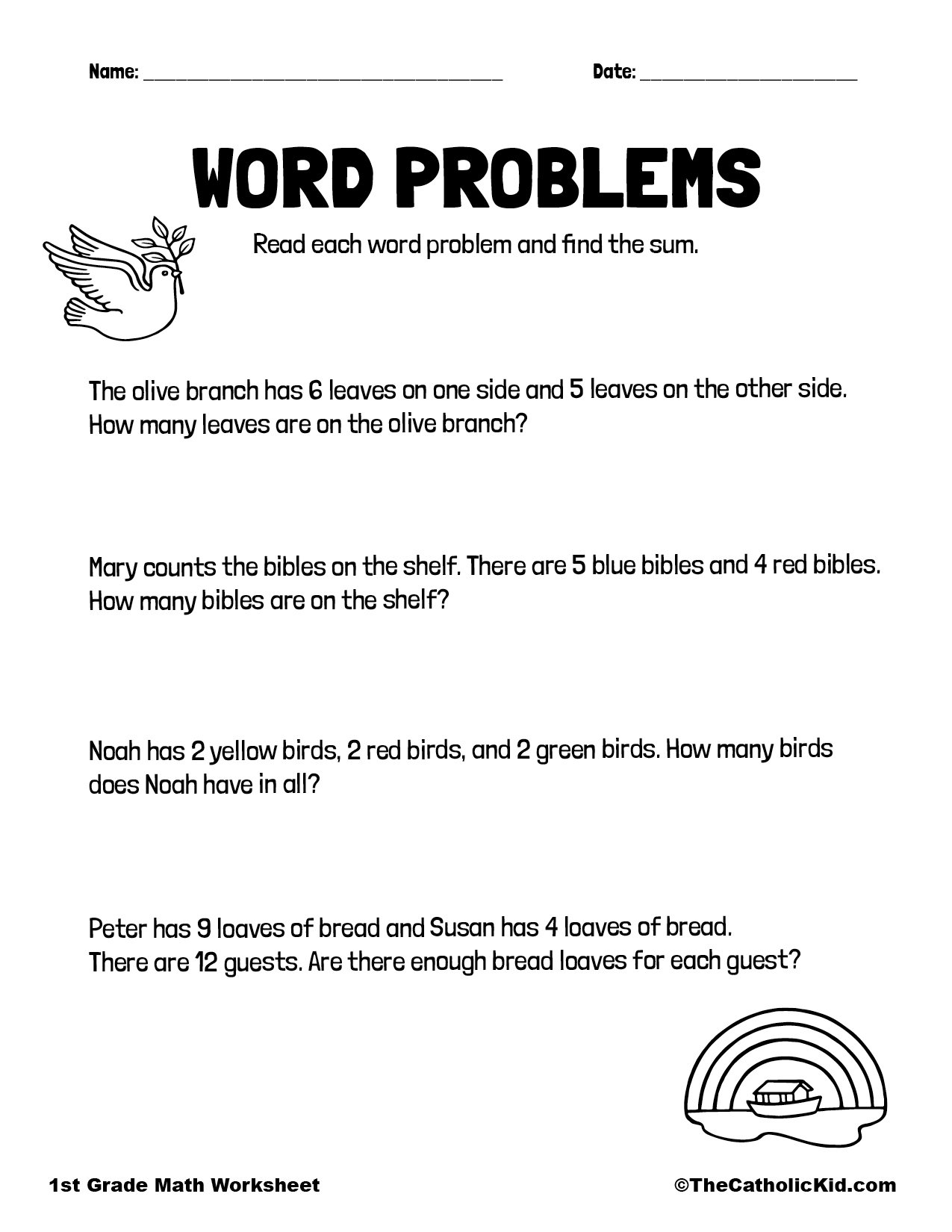 Math Worksheets Word Problems