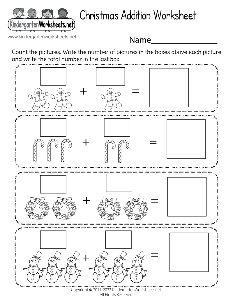 Christmas Addition Worksheet Free Printable Digital PDF Christmas Addition Worksheet Free Printable Digital PDF