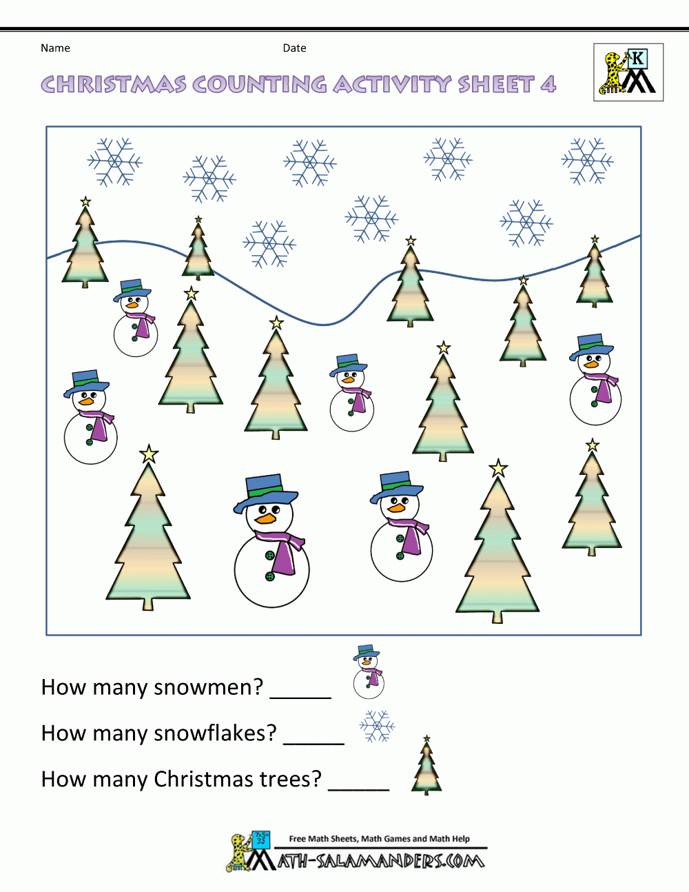 xmas maths worksheets