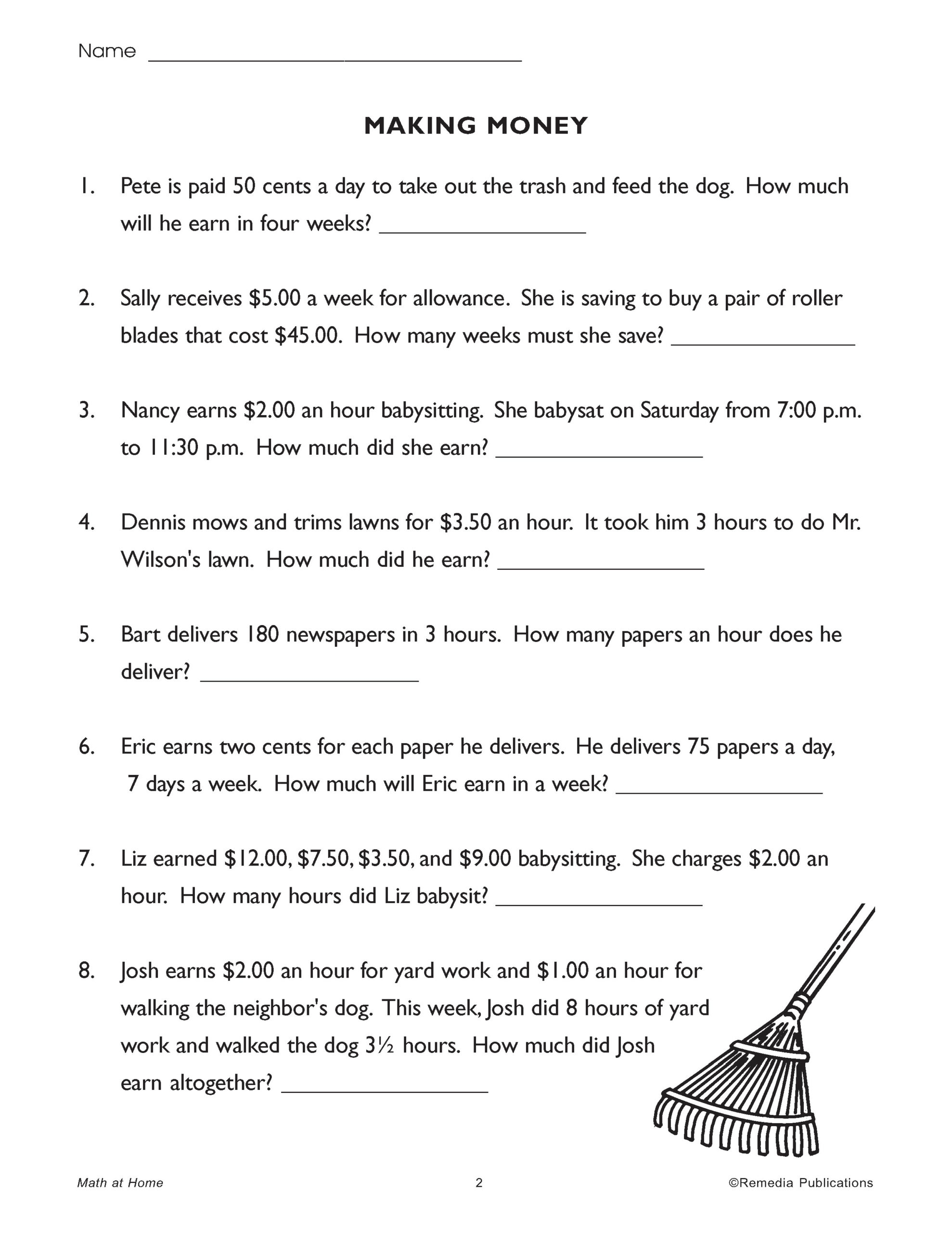 CONSUMER MATH AT HOME Life Skills Word Problems Made By Teachers