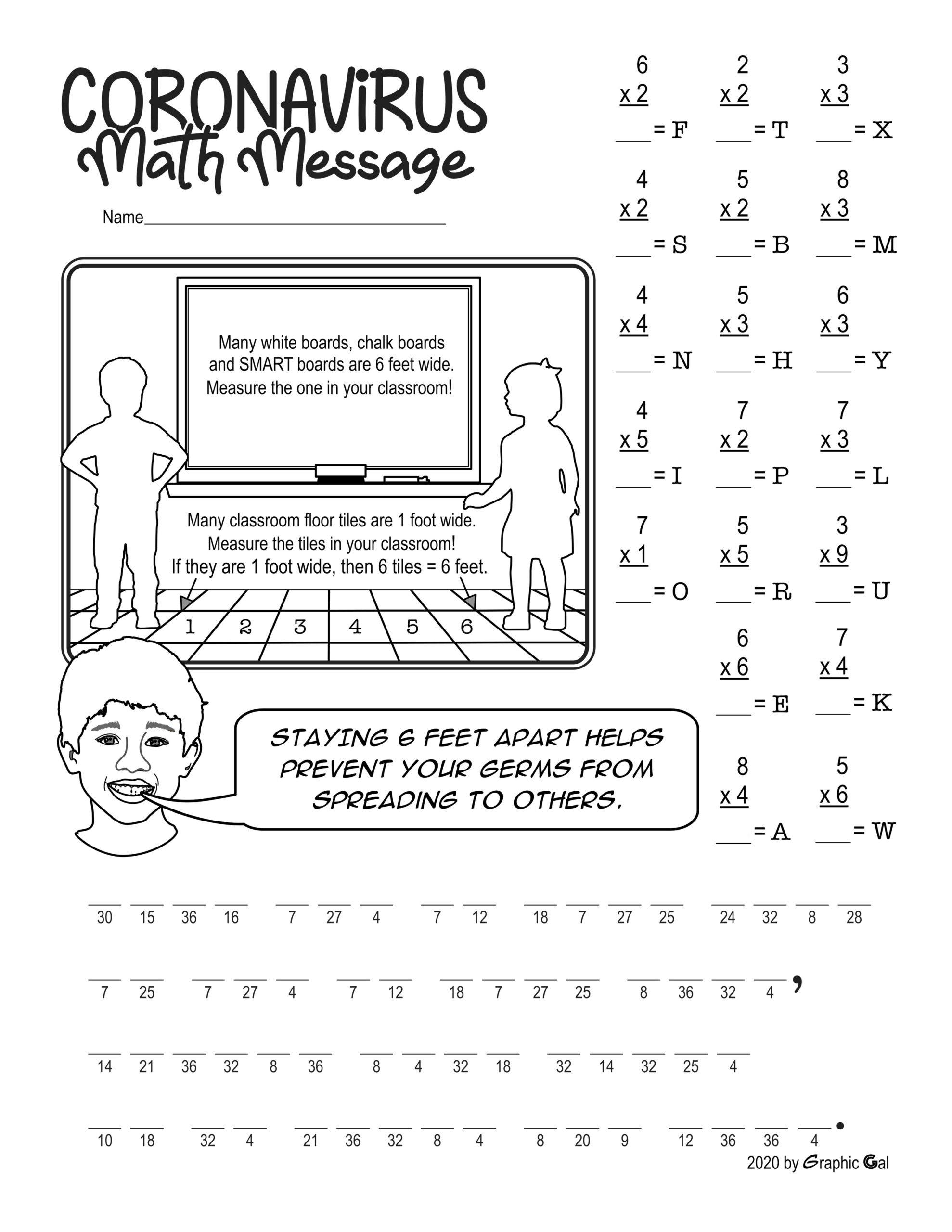 Covid Math Mystery Multiplication Practice Made By Teachers
