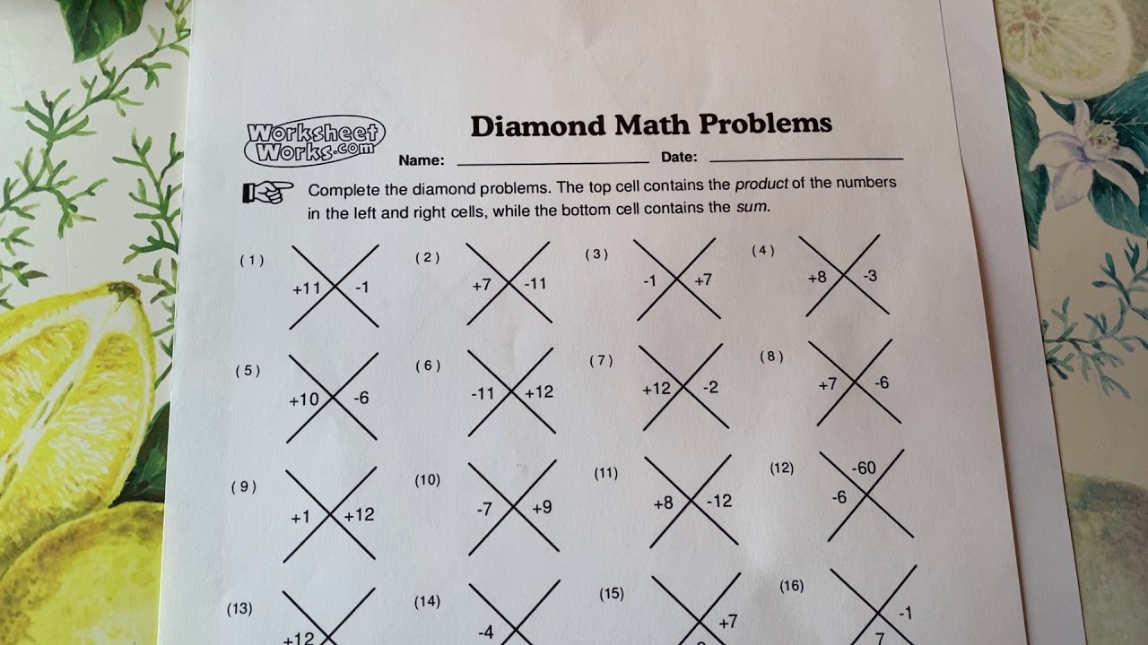 Diamond Math Method Or Magic X Lecture YouTube