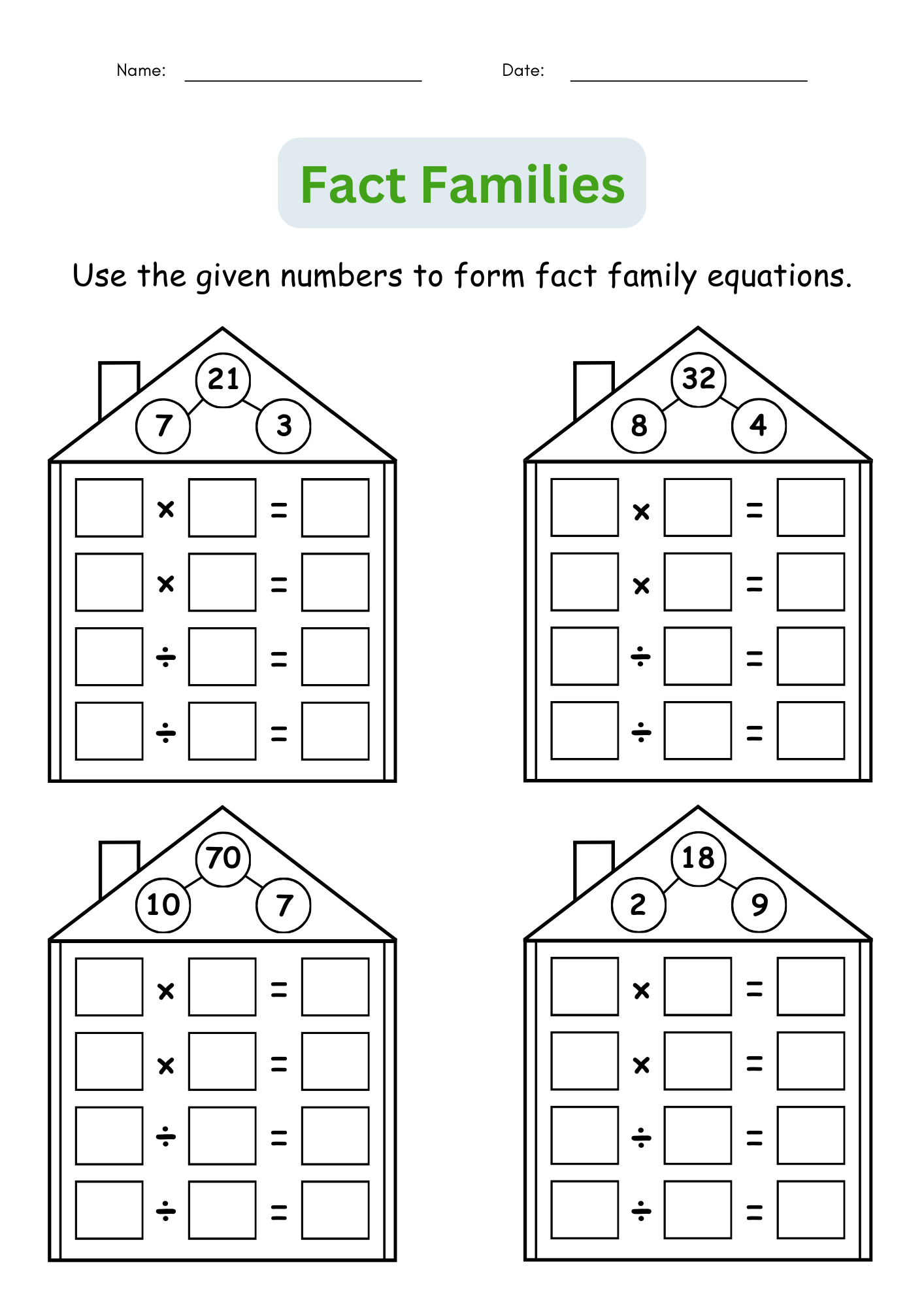 math worksheets multiplication and division