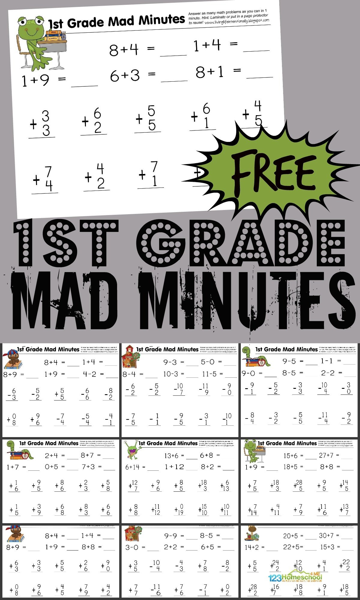 1 grade math worksheets