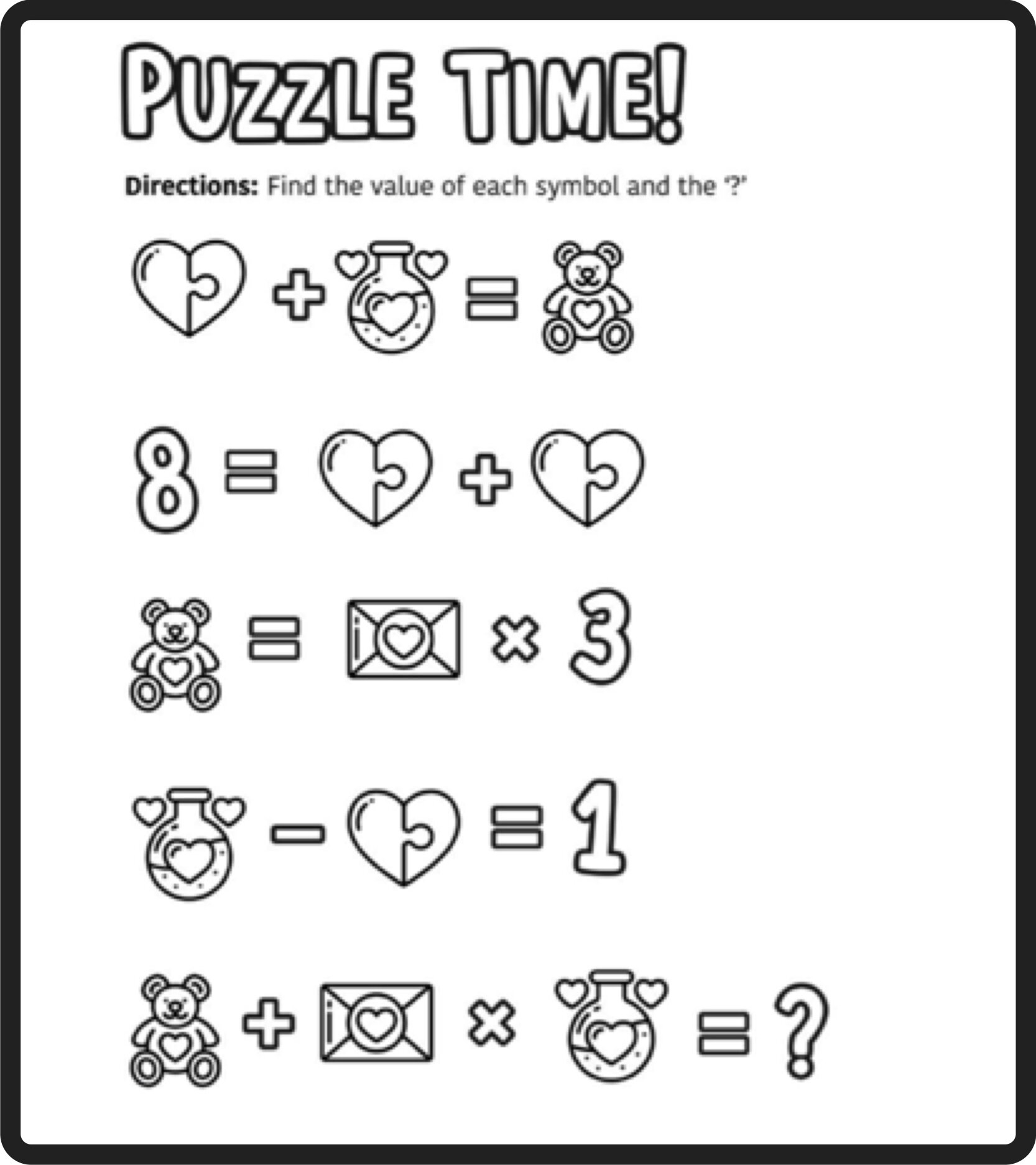 math riddles worksheets