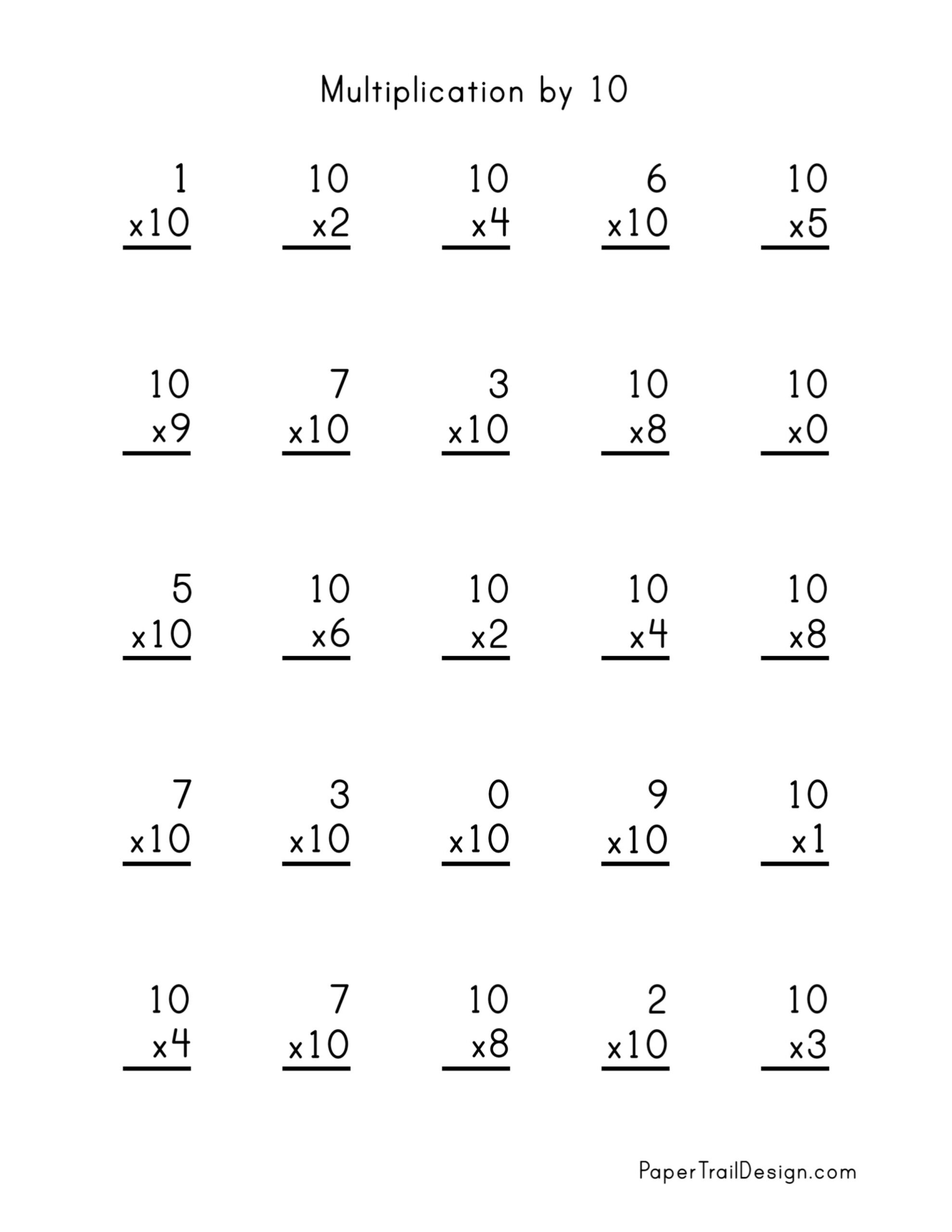 math facts practice worksheets