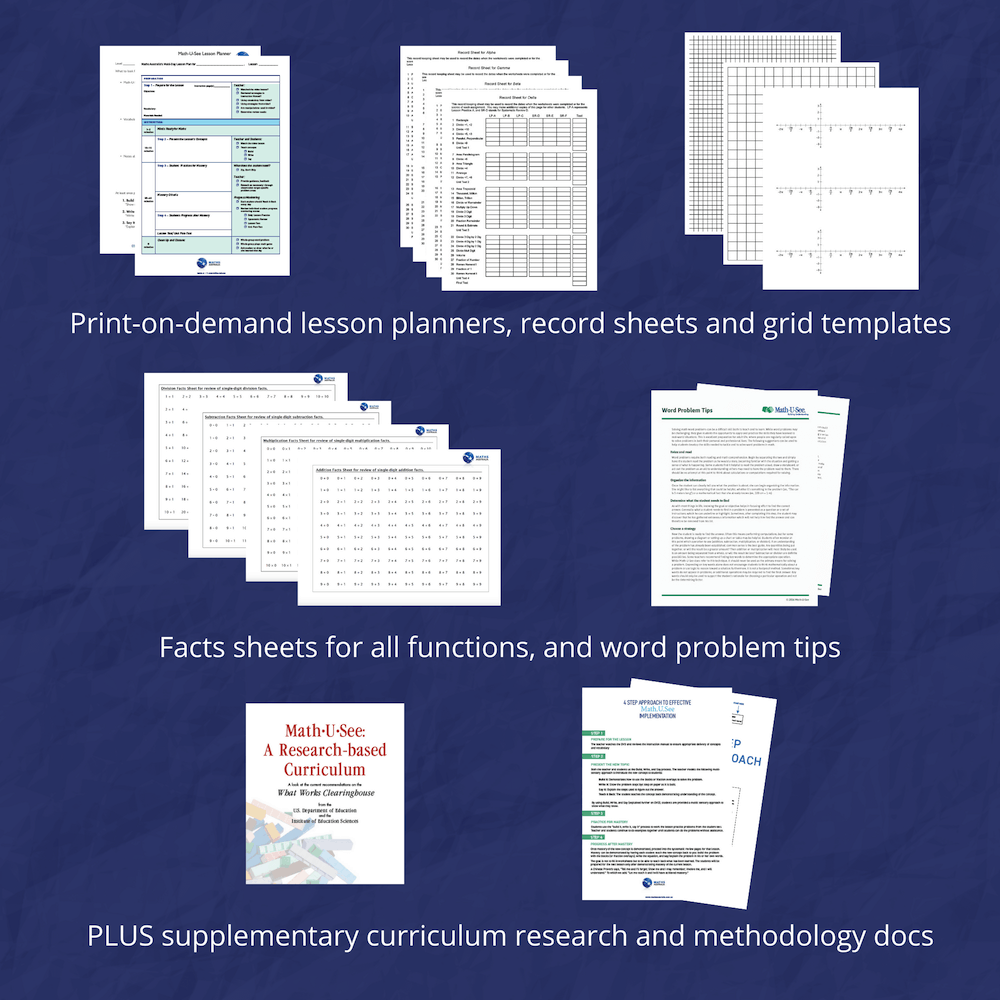 math u see worksheets