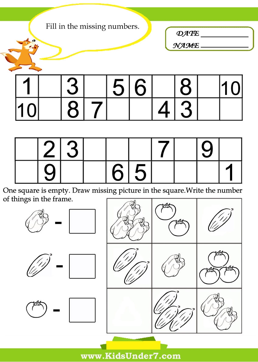 free math worksheets for kids