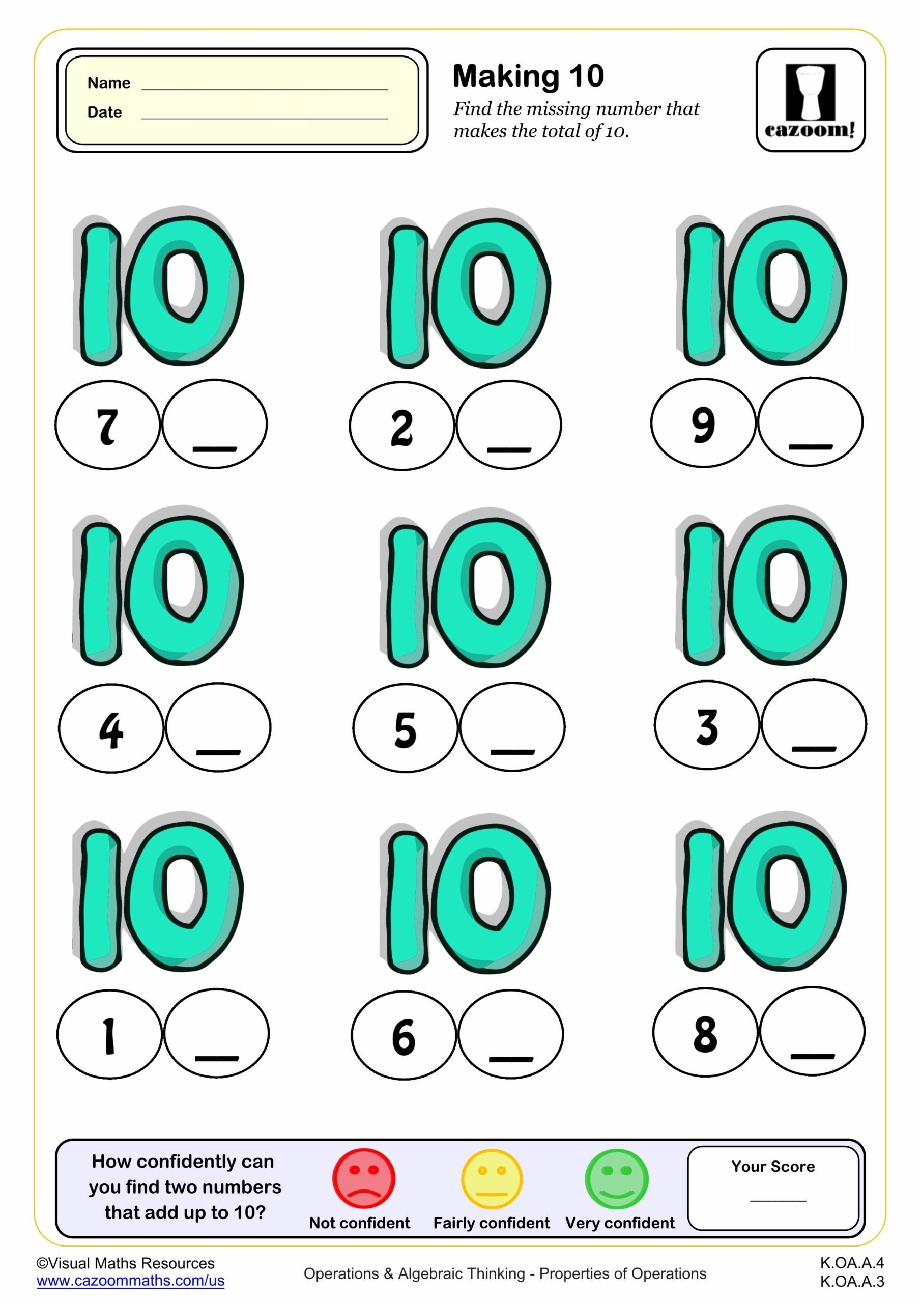 Making 10 PDF Printable Addition Worksheets