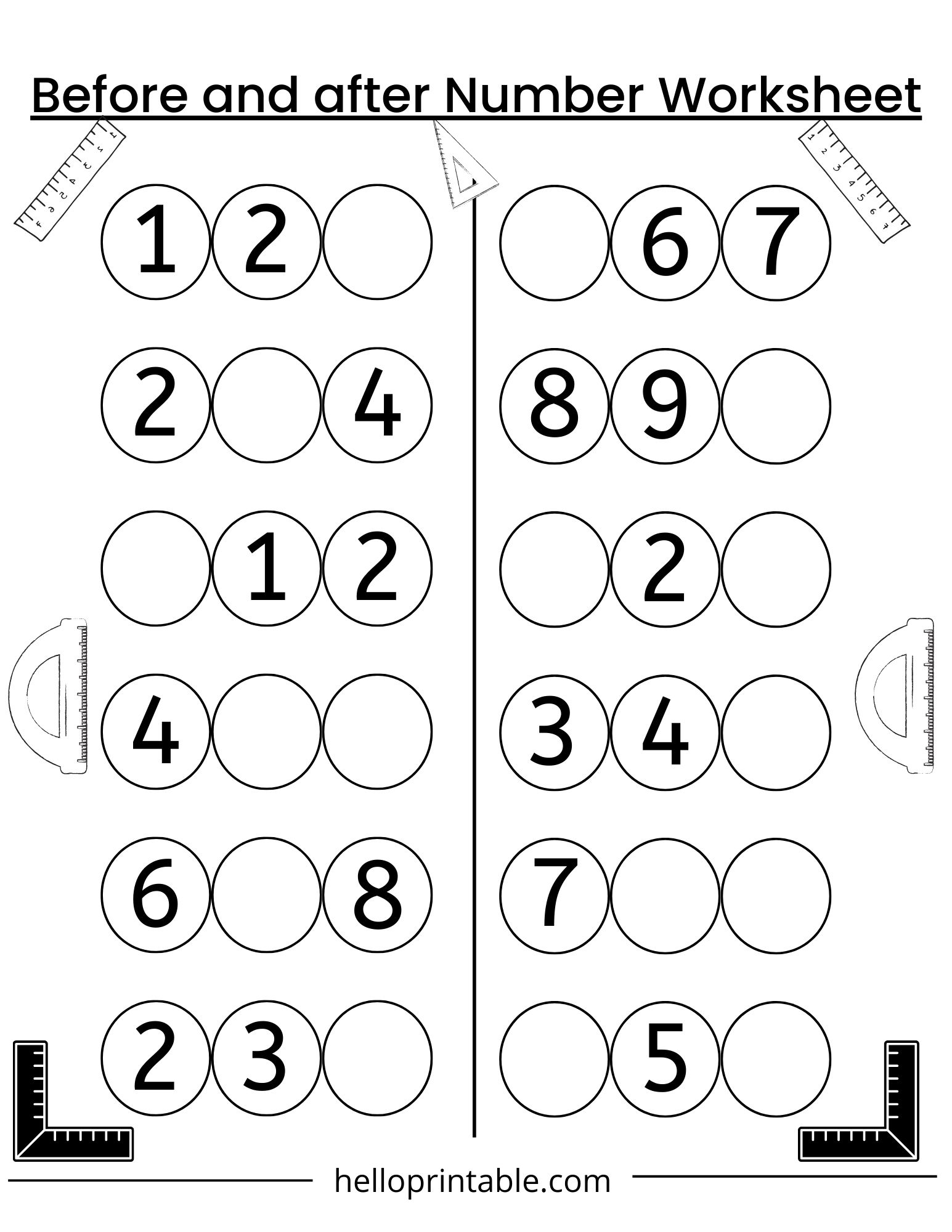 kindergarten math worksheets