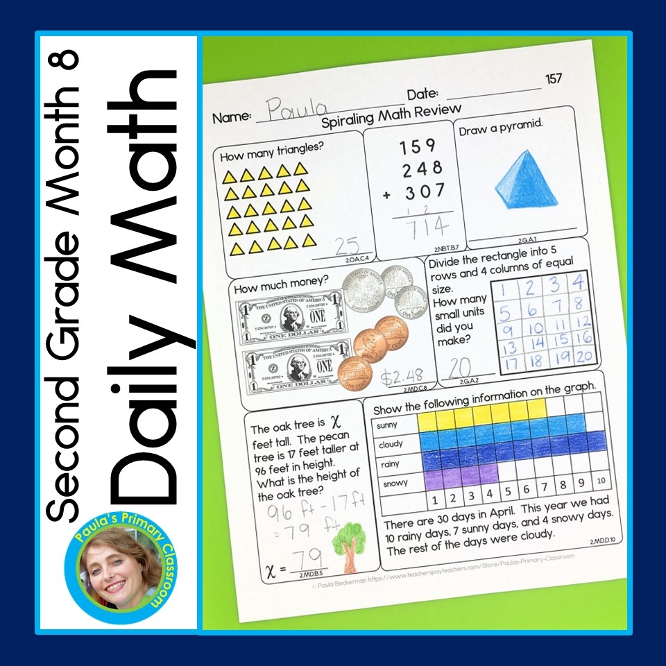 2nd grade math review worksheets