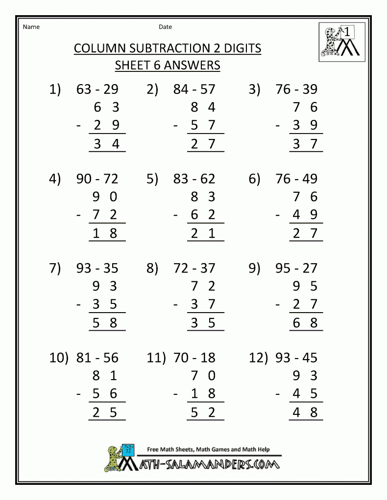 hs math worksheets
