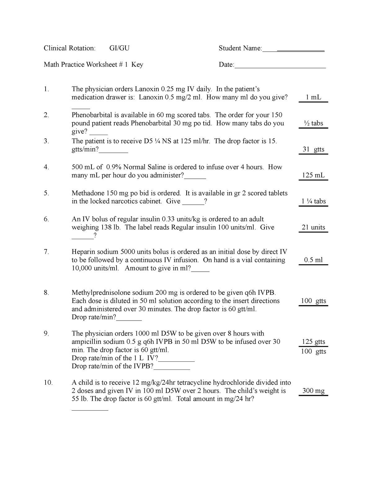 Medical Math Word Problem Lesson Plans Worksheets Worksheets Library