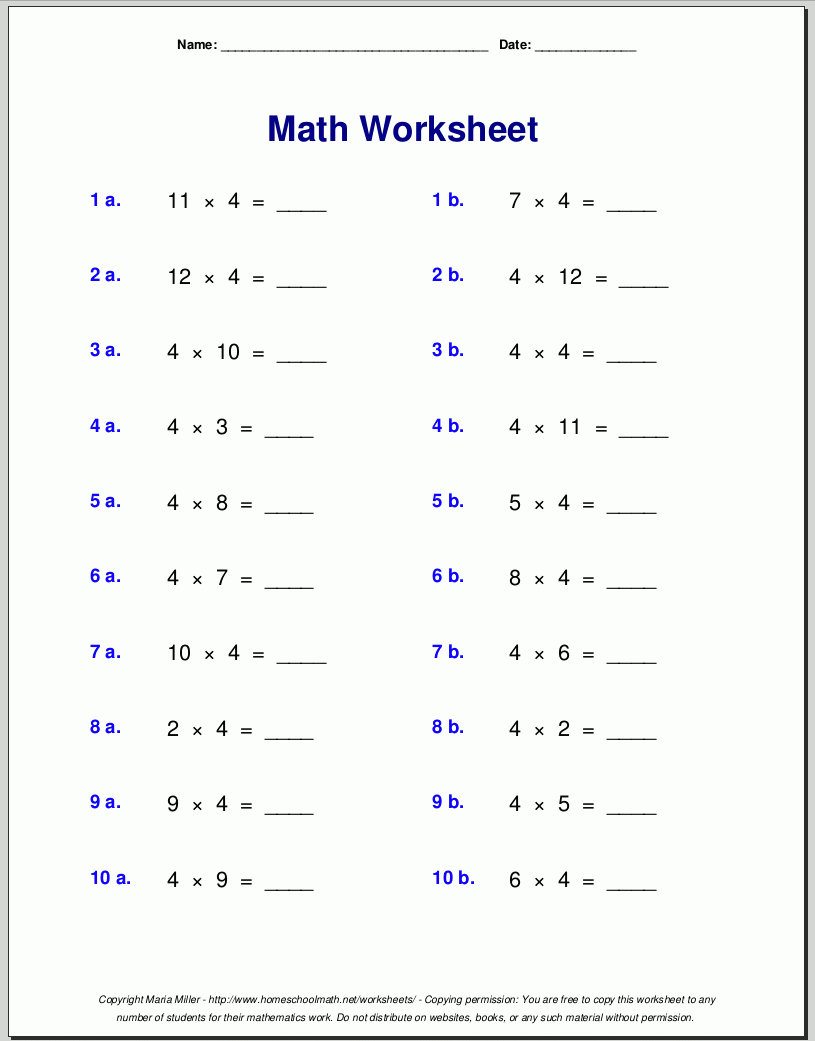math worksheets grade 3