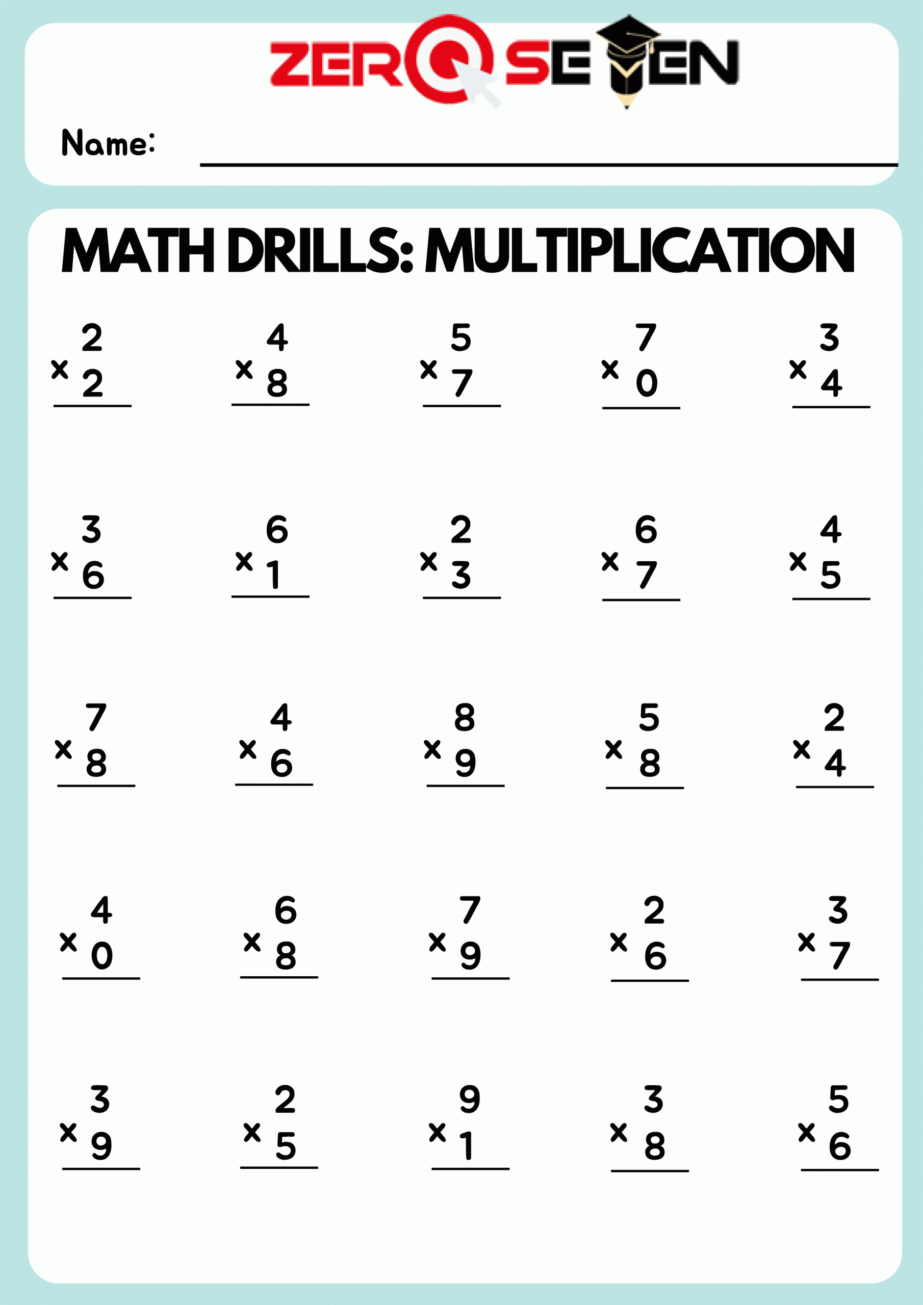 Multiplication Zero Se Ten Blog