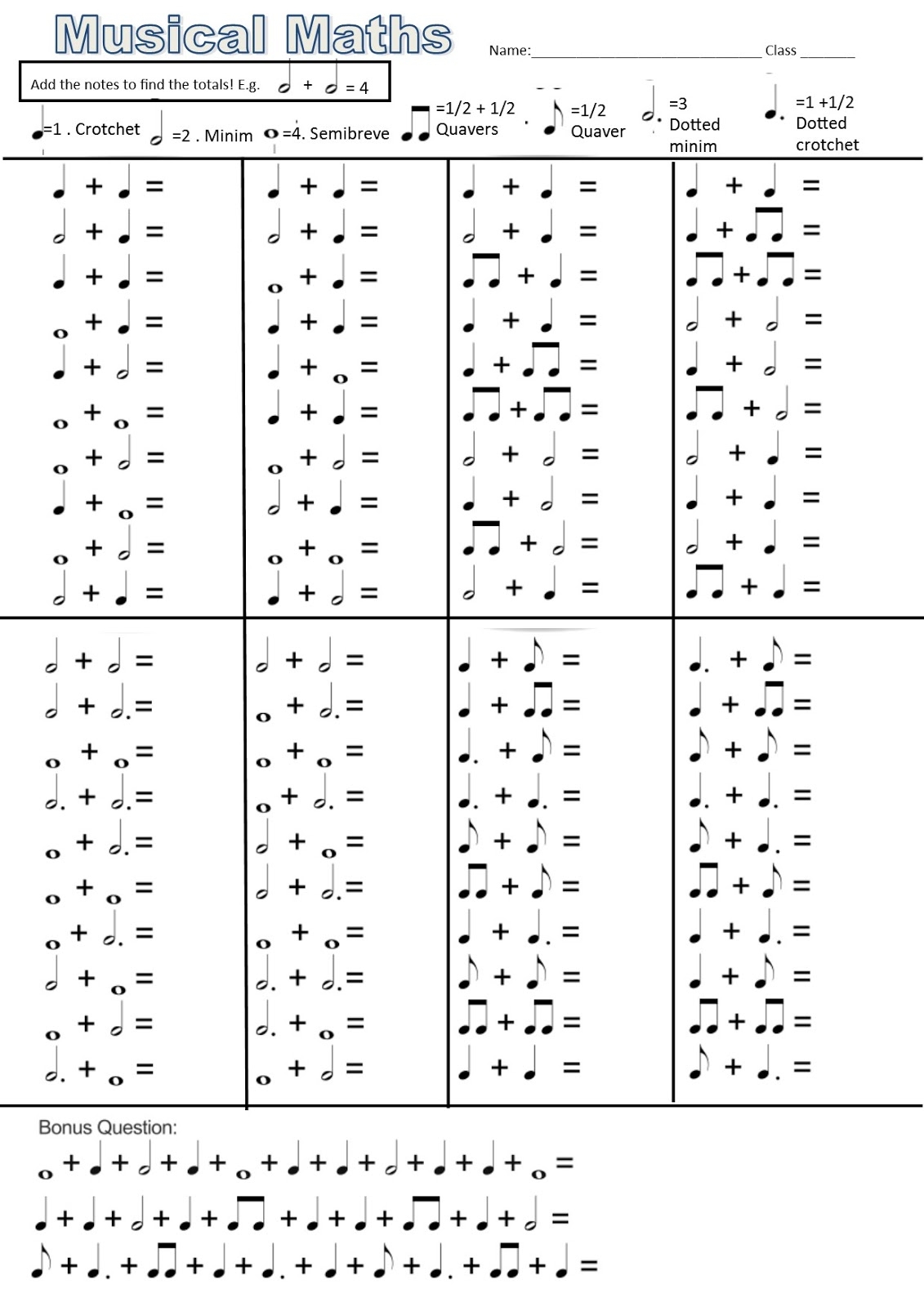 Music At Chadwell Year 3 Music Maths And CODE Breaker For Reading The Stave Worksheets To Print