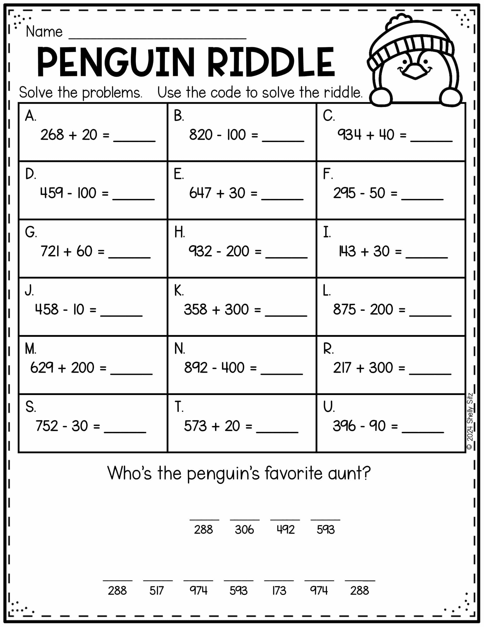 2nd grade math worksheets pdf