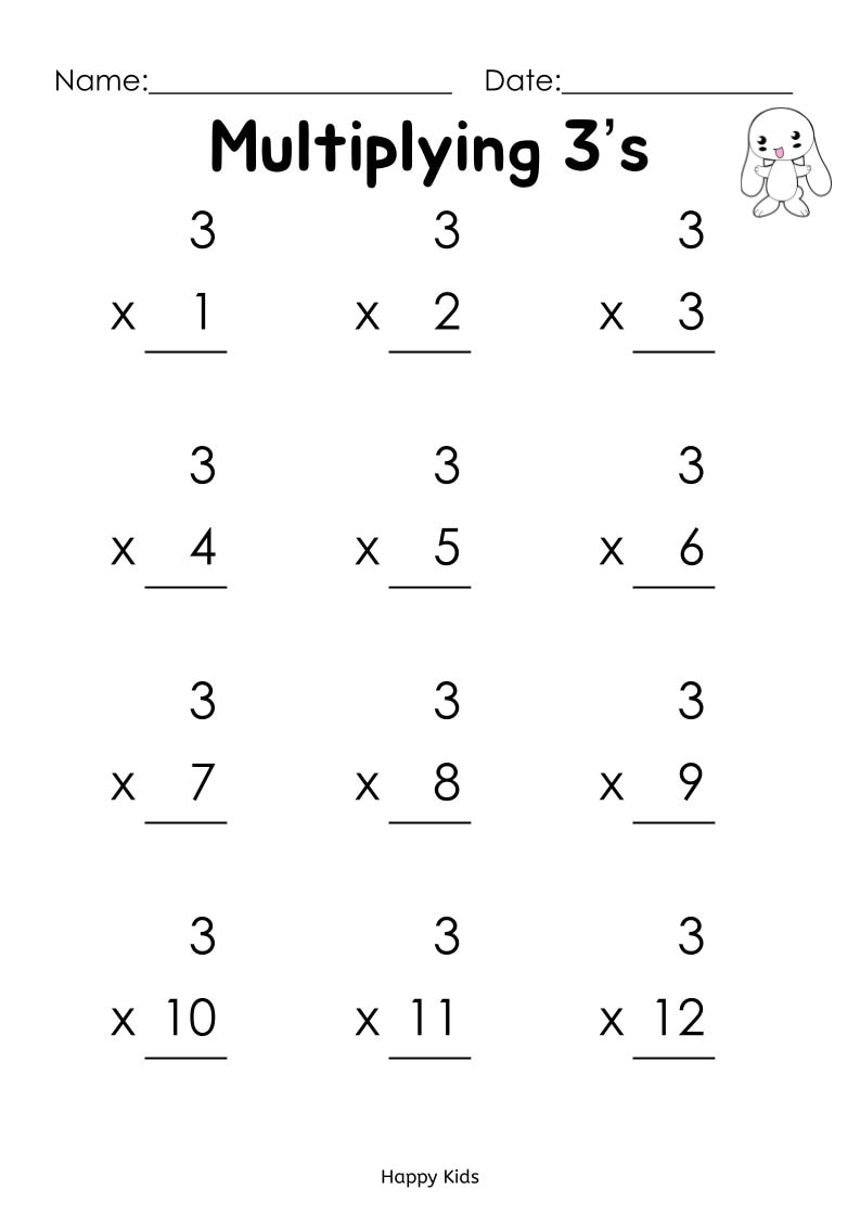 math multiplication worksheets