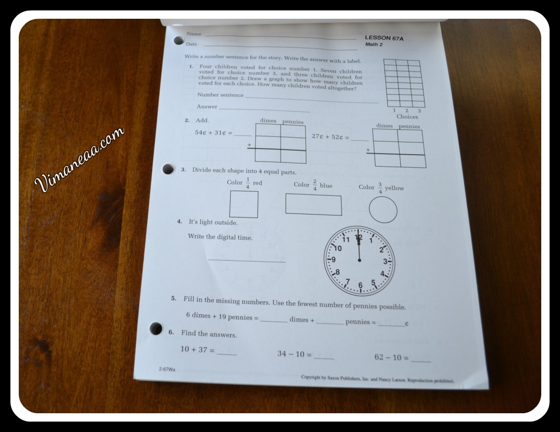 Saxon Math Student Workbook Review Vimaneaa Mom Blog