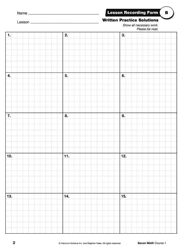 Saxon Math Worksheets Pdf Fill Out Sign Online DocHub