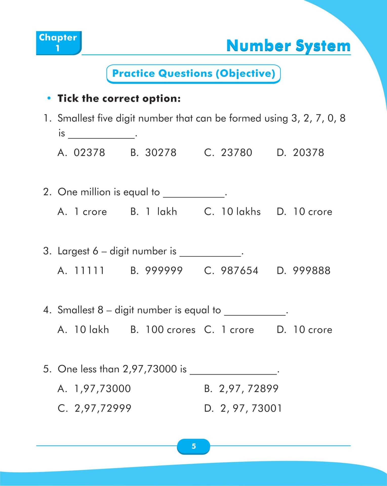 Scholars Insights Maths Olympiad Grade 5 Worksheets Library
