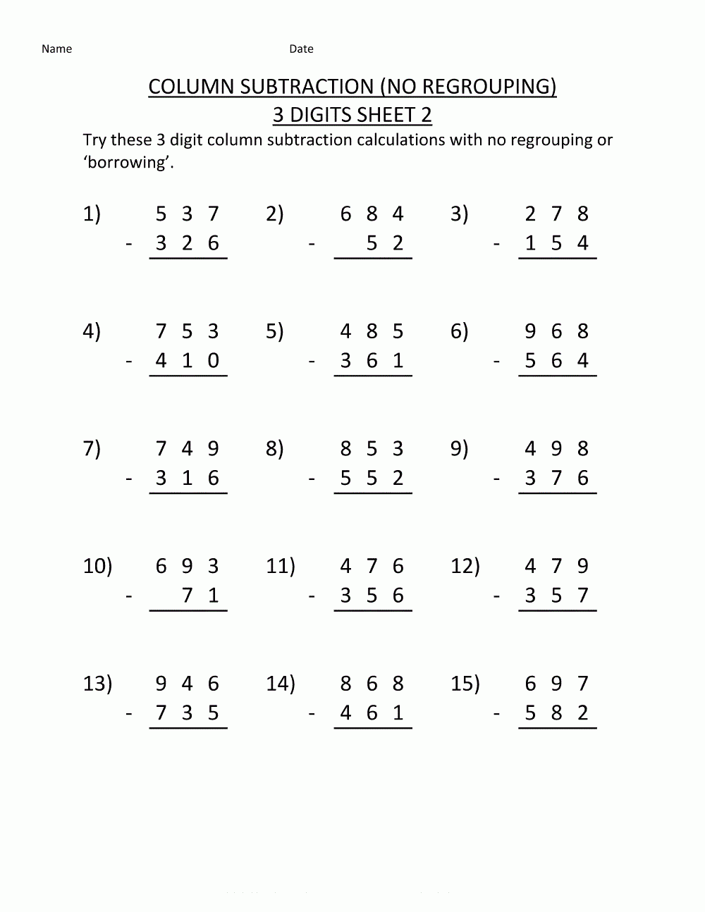Second Grade Math Worksheets K5 Worksheets