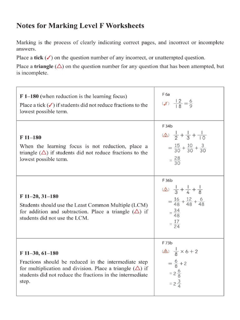 kumon level f math worksheets