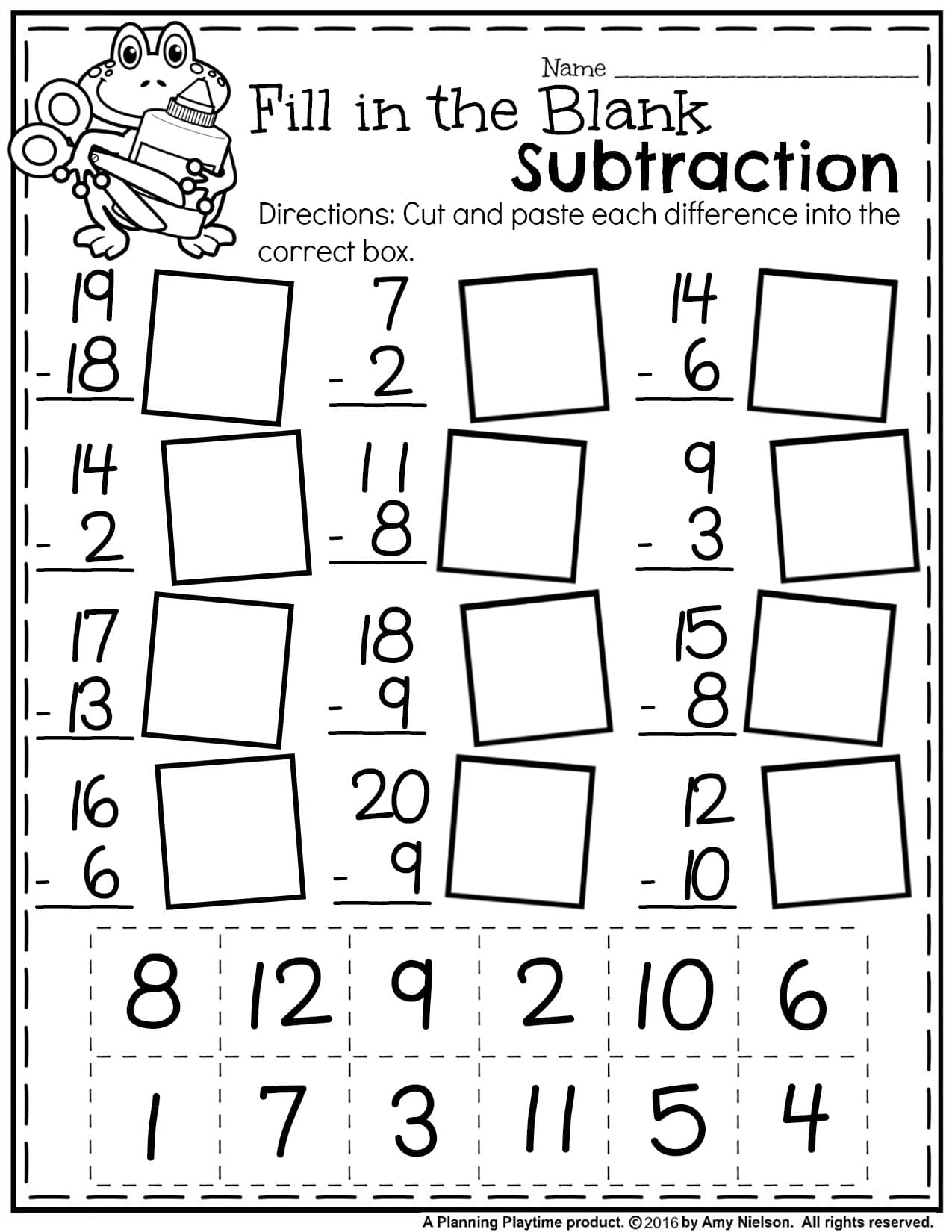 summer themed math worksheets