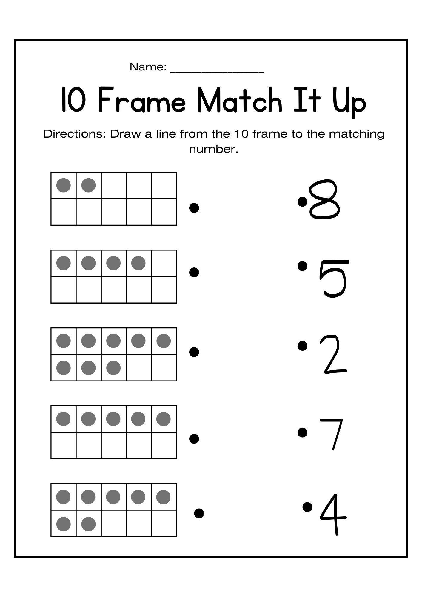 make 10 math worksheets