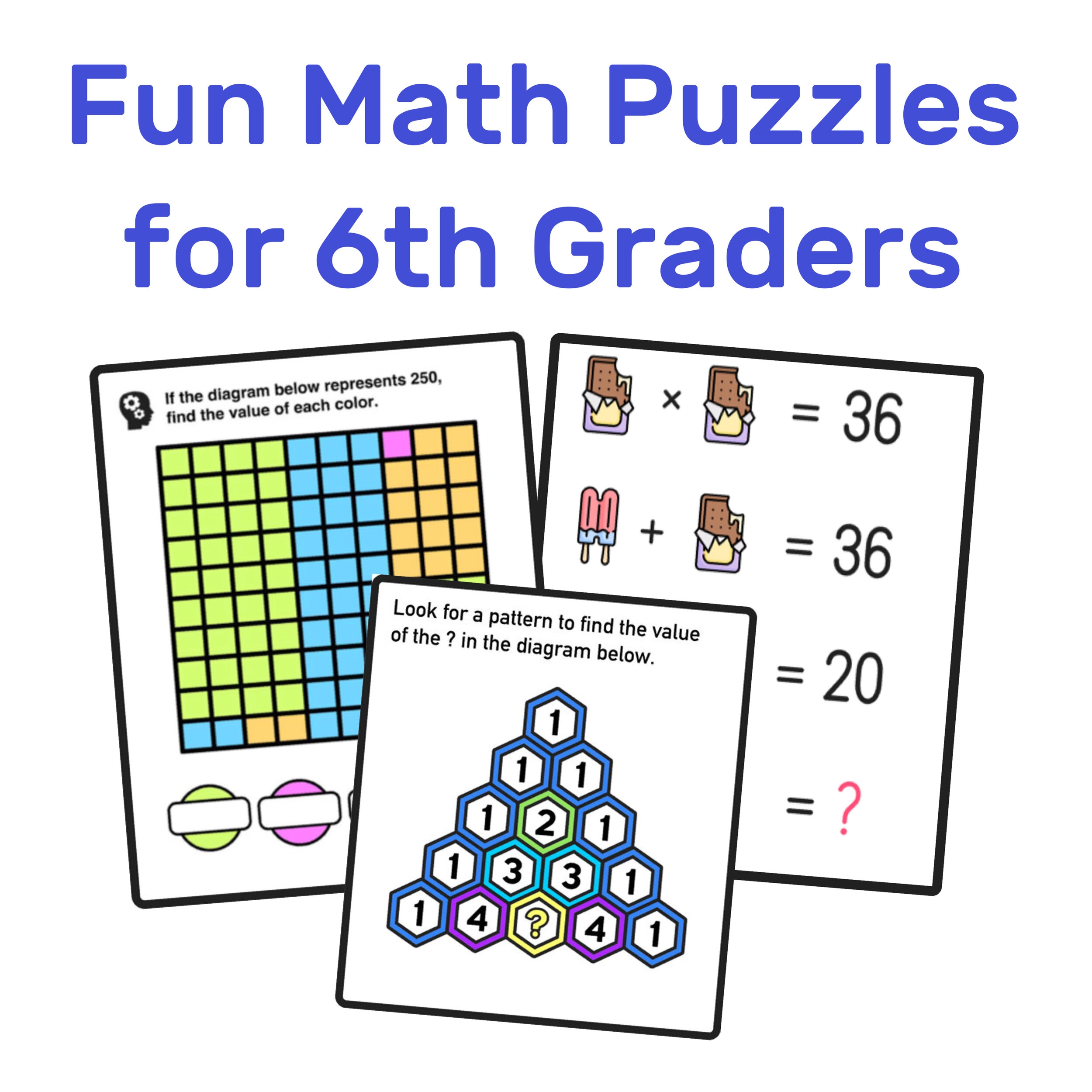 fun math worksheets for 6th graders