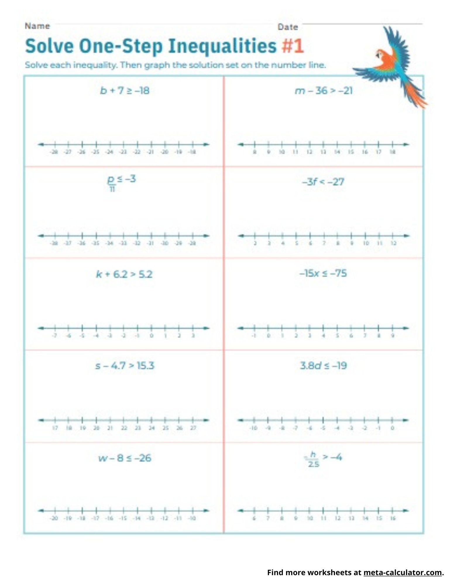 Worksheets And Assignments