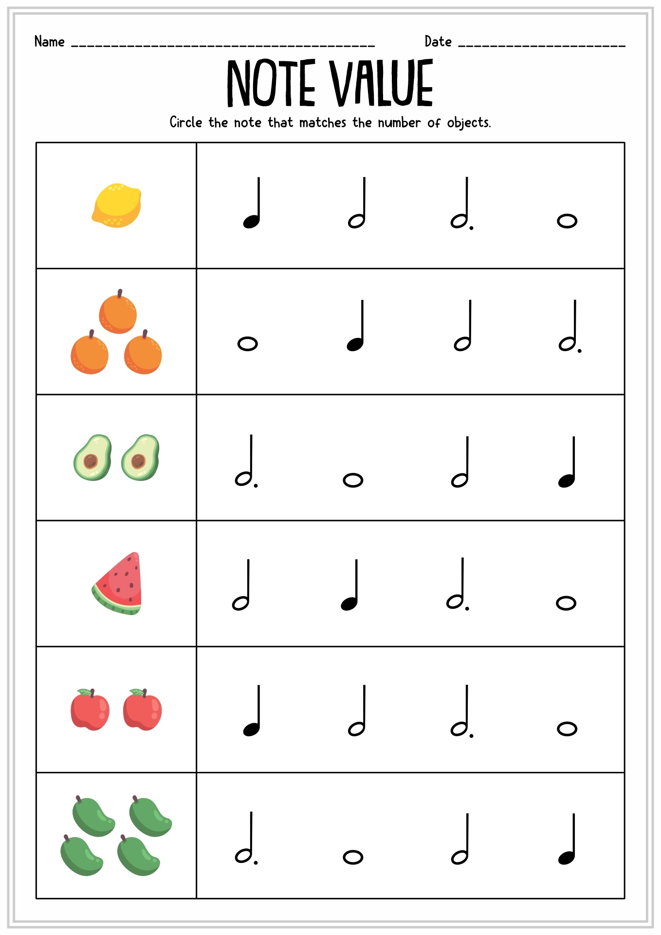 11 Music Theory Worksheets Note Value Free PDF At Worksheeto Worksheets Library