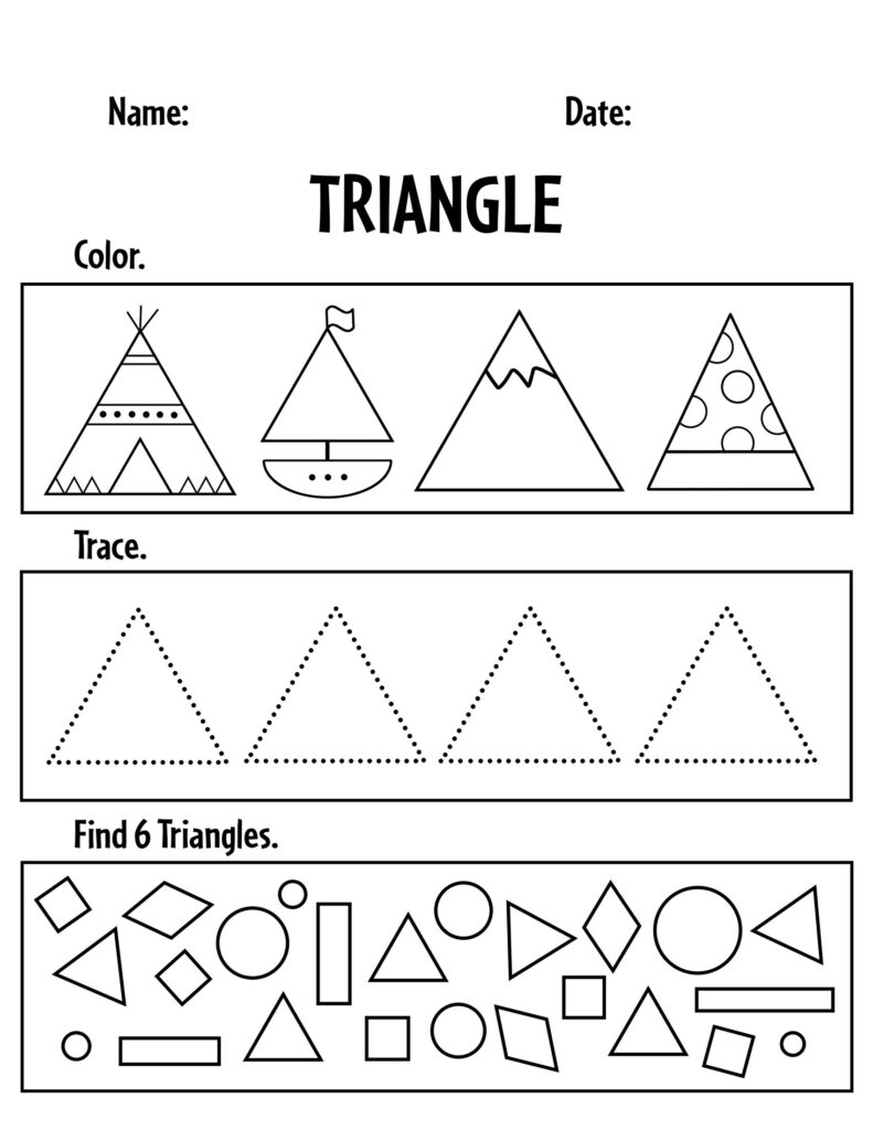 15 FREE Tracing Shapes Worksheets For Preschool Kids My Happy Homeschooling