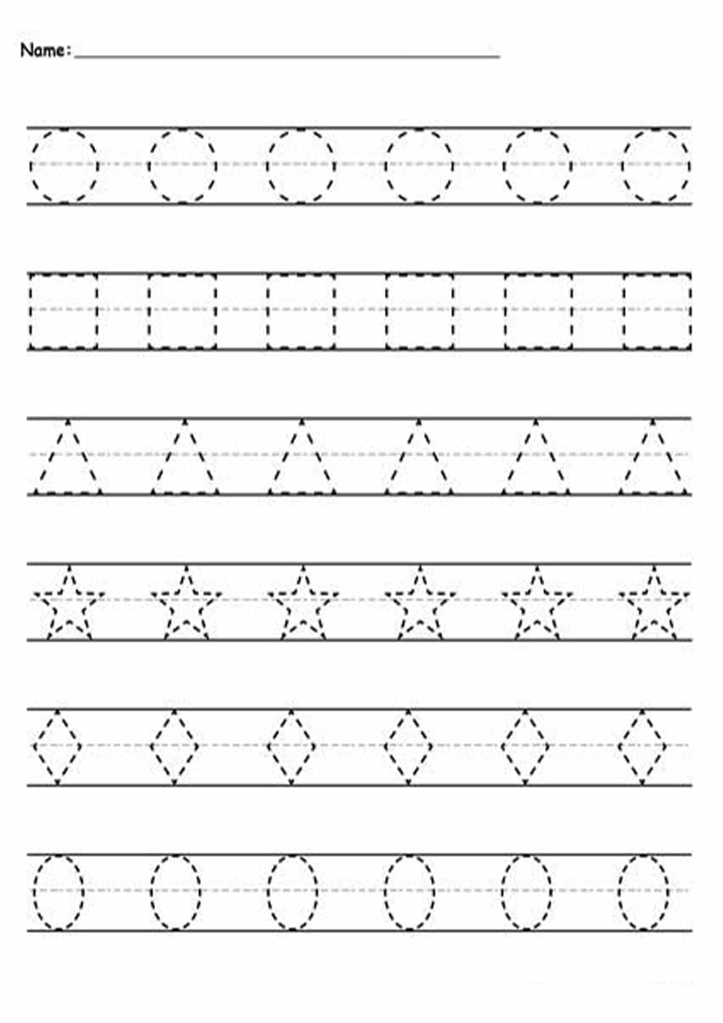 15 FREE Tracing Shapes Worksheets For Preschool Kids My Happy Homeschooling