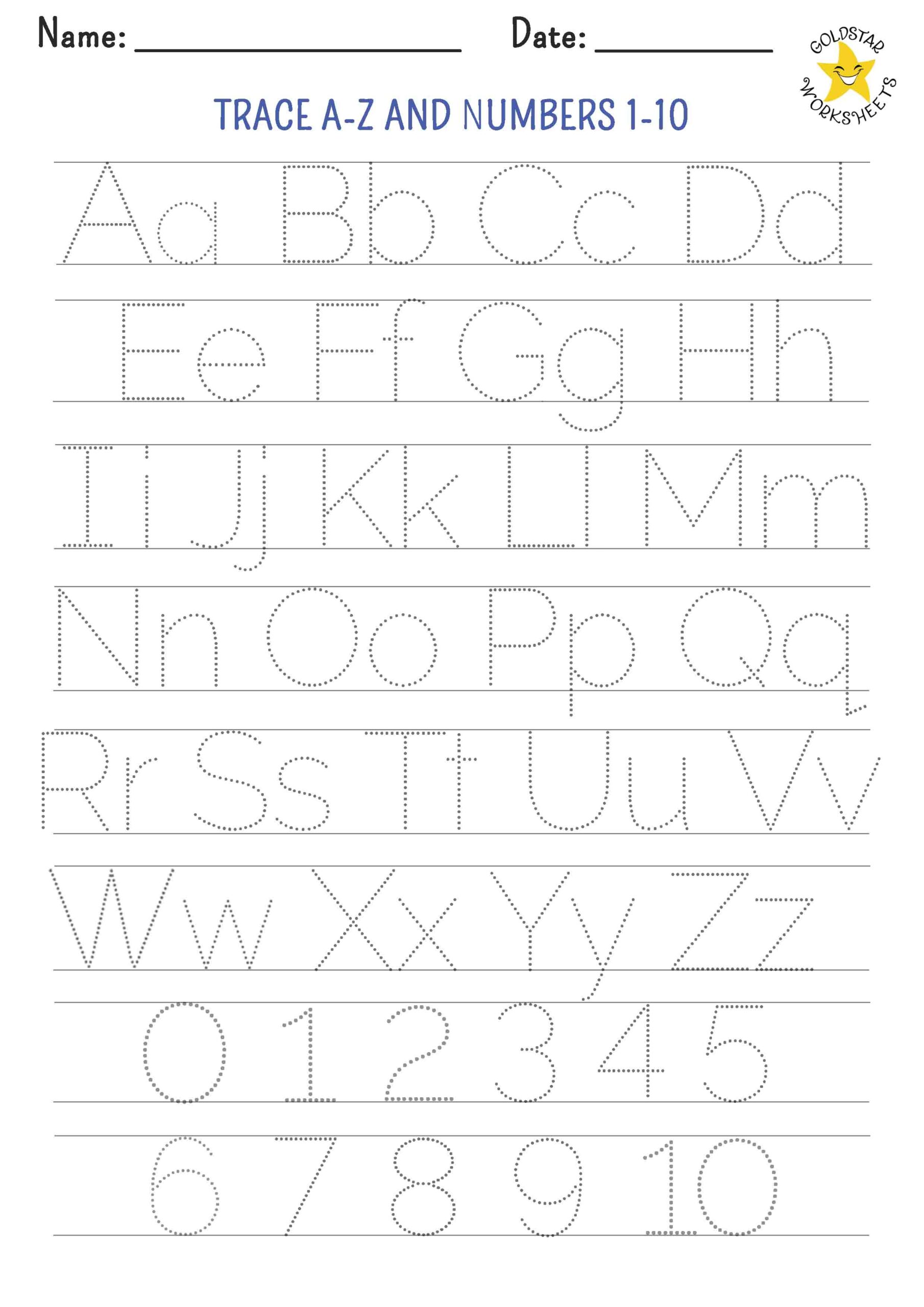 Free Printable Alphabet Tracing Worksheets For Preschoolers