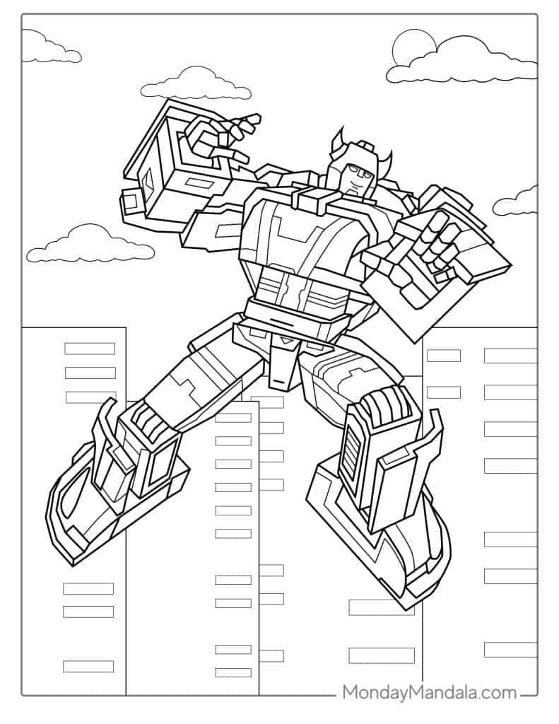 50 Transformers Coloring Pages Free PDF Printables 