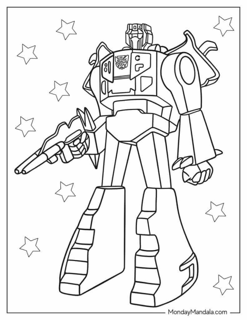 Preschool Transformers Worksheet Printable Free